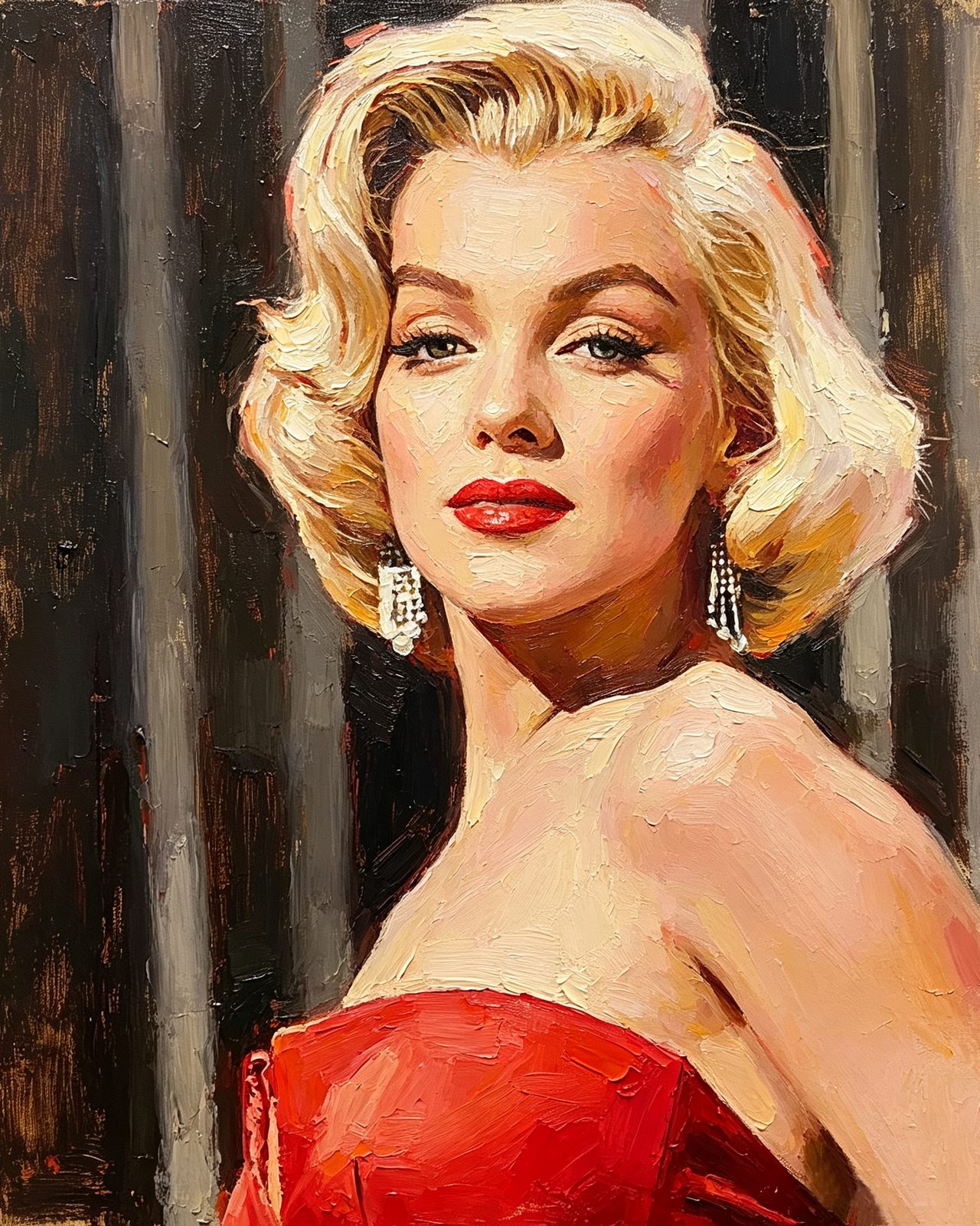 Hand-painted oil portrait from a customer photograph, study V