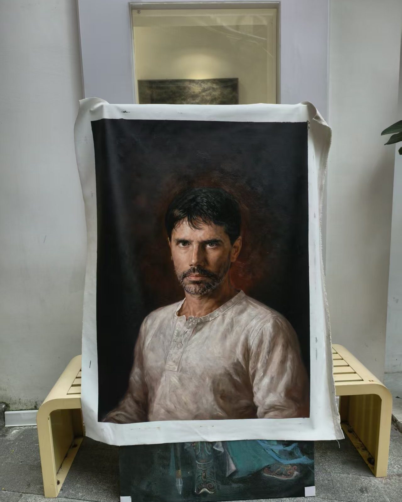 Hand-painted oil portrait from a customer photograph, study VIII